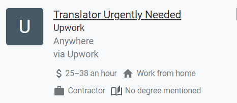 Upwork translator