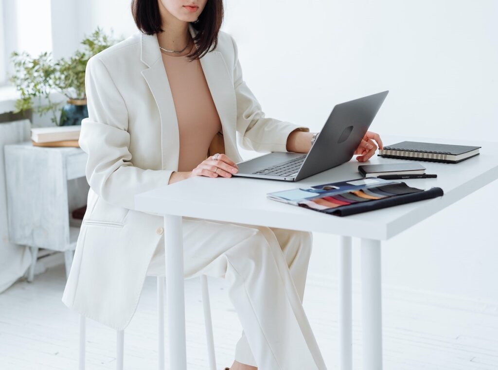 seo stategies woman on laptop