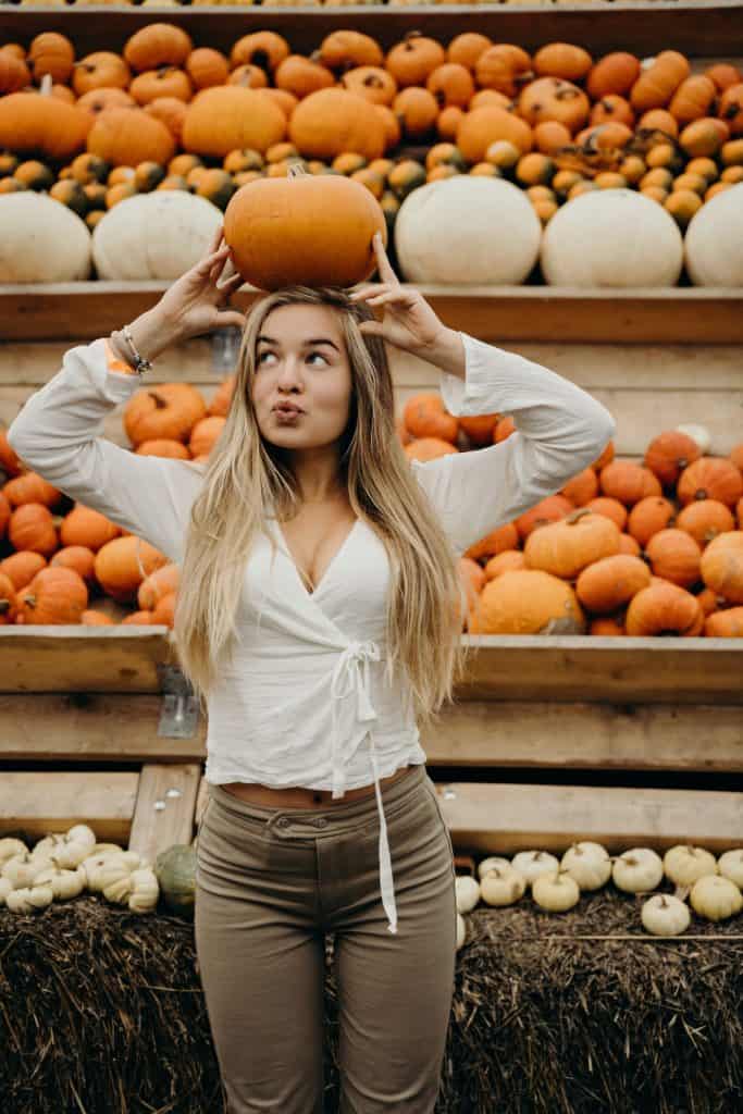 pumpkins at a farmers market