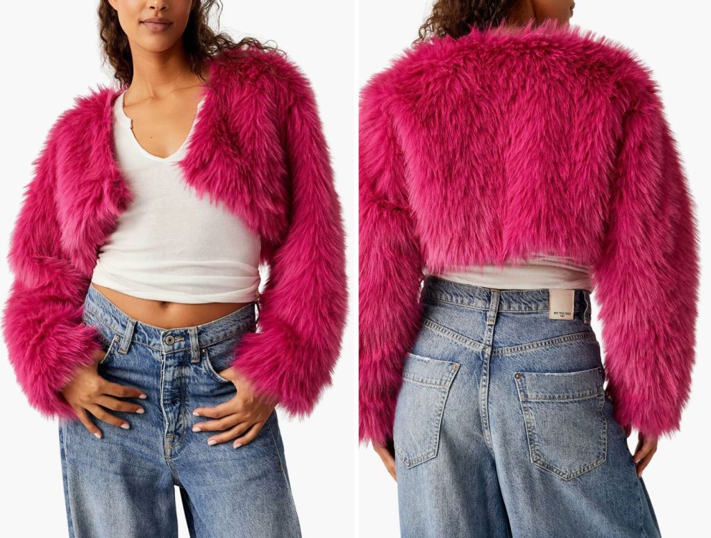 Faux Fur Crop Jacket