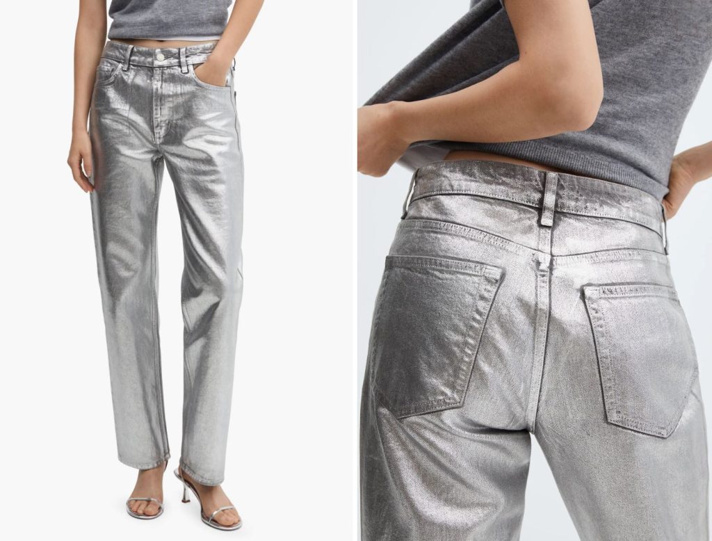 metallic jeans 2024