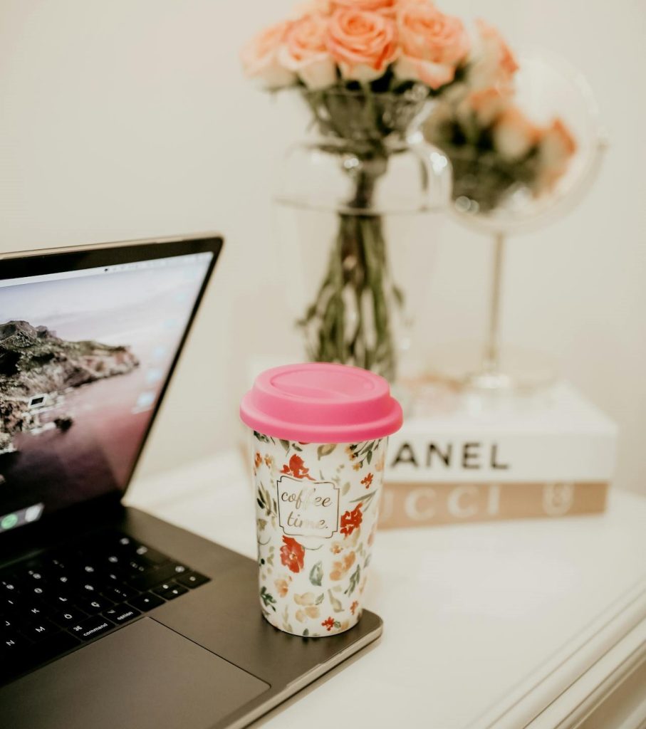 floral tumbler